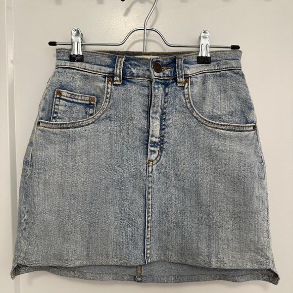 Aritzia Wilfred Free Denim Mini Skirt, 0 - Picture 1 of 6